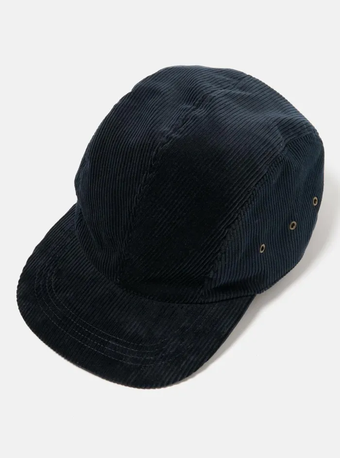 Cableami 9w Cap In Navy Corduroy Men Universal Works Hats