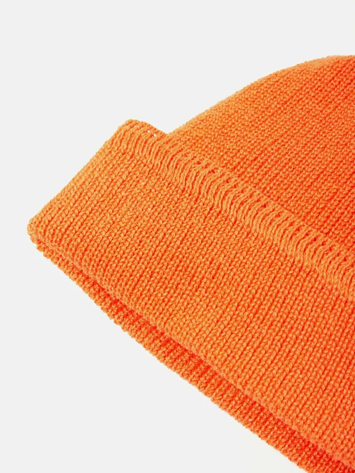 Cableami Waffle Watchcap In Neon Orange Linen Men Universal Works Hats
