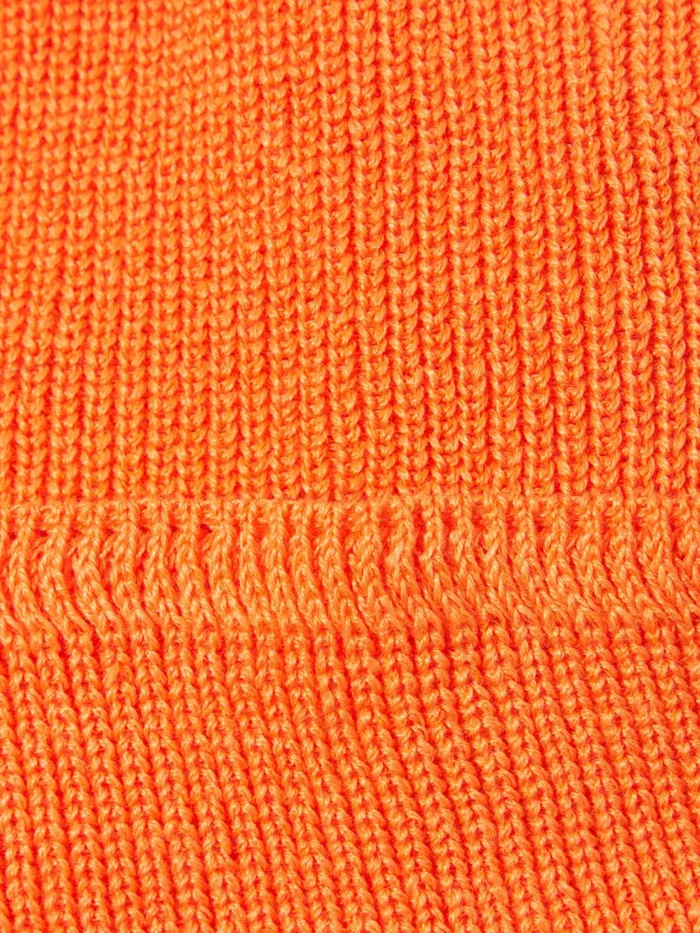 Cableami Waffle Watchcap In Neon Orange Linen Men Universal Works Hats