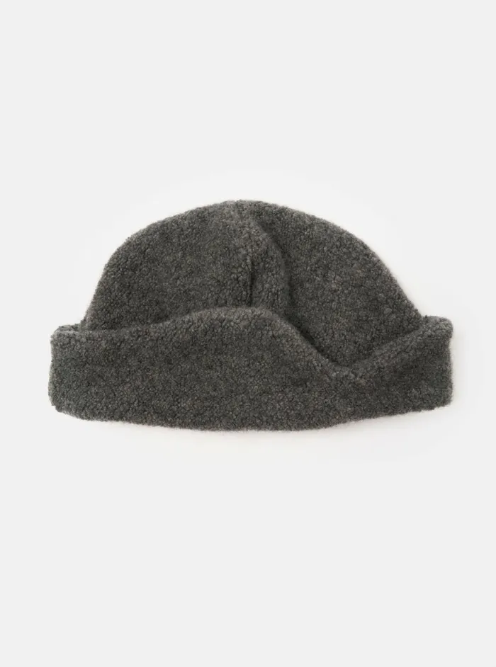 Cableami Watch Cap In Grey Recycled Wool Men Universal Works Hats