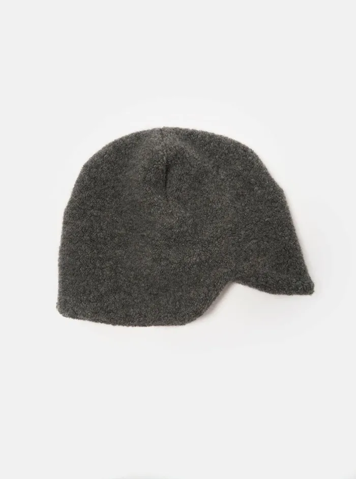 Cableami Watch Cap In Grey Recycled Wool Men Universal Works Hats