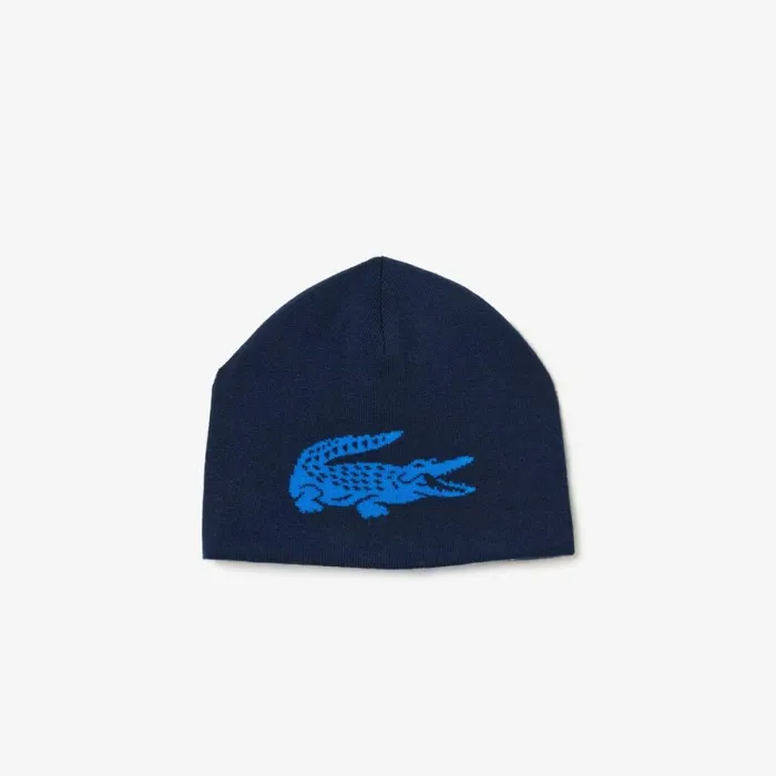 Caps and Hats MenWomen Lacoste Unisex Contrast Crocodile Reversible Beanie Navy Blue Blue Kdi Caps and Hats MenWomen Lacoste Unisex Contrast Crocodile Reversible Beanie Navy Blue Blue Kdi
