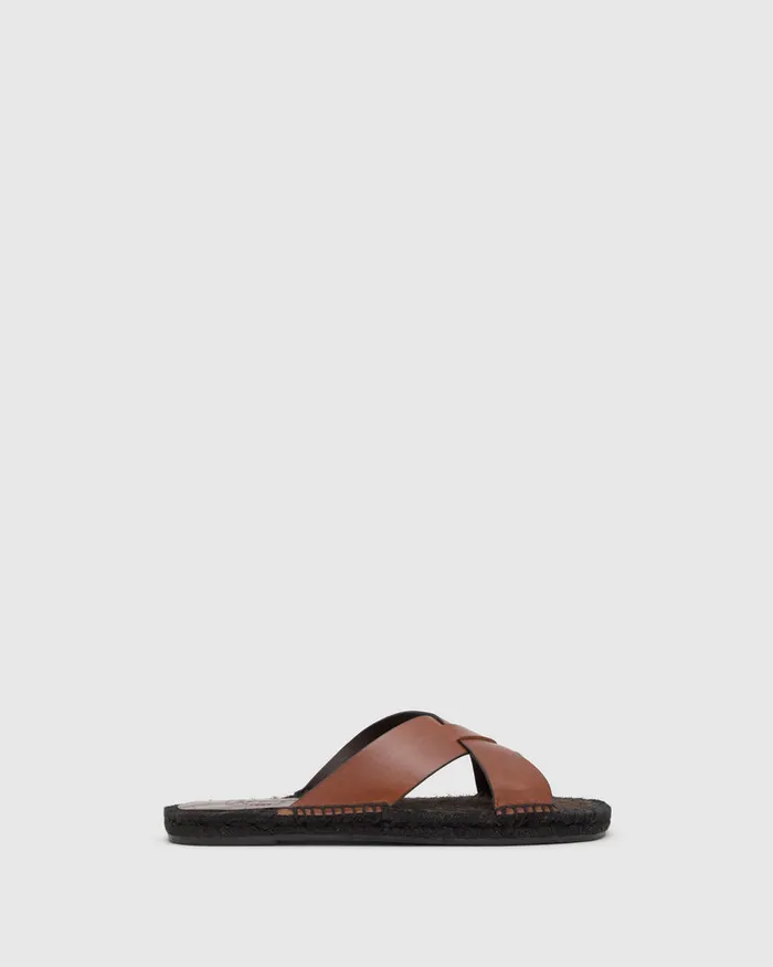 Castaer Keanu150 Marron Choc Men Flat Shoes