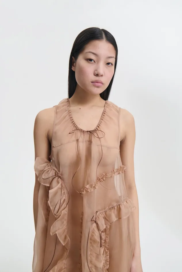Cecilie Bahnsen Dresses Women OPAL DRESS Chestnut