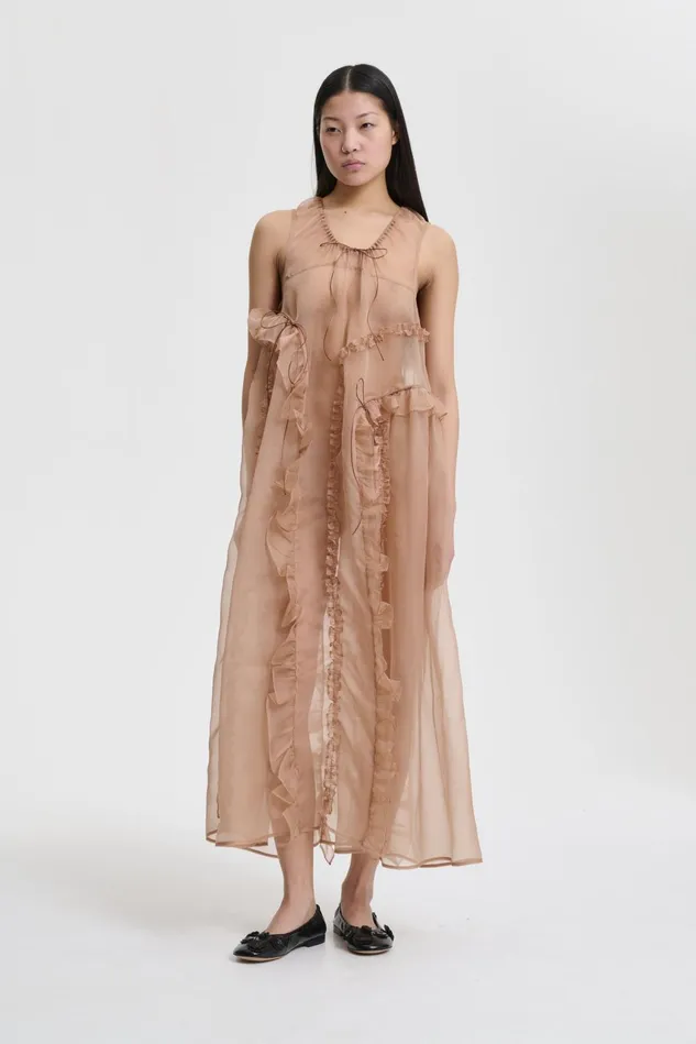 Cecilie Bahnsen Dresses Women OPAL DRESS Chestnut