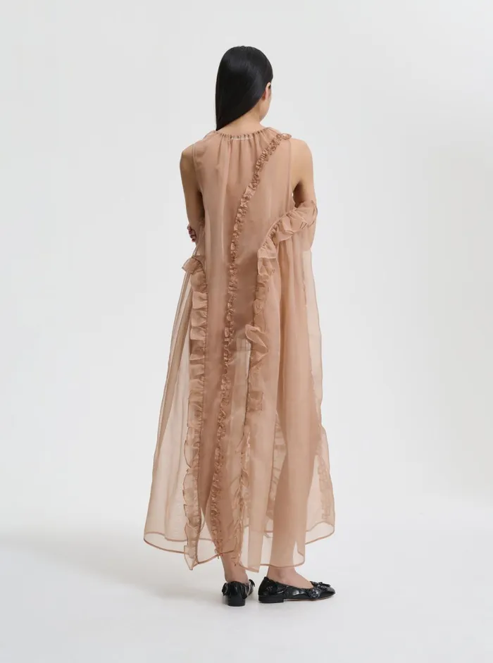 Cecilie Bahnsen Dresses Women OPAL DRESS Chestnut