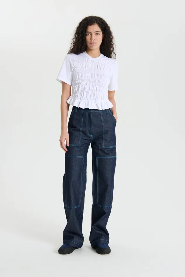 Cecilie Bahnsen Jersey Women OASIS TOP White