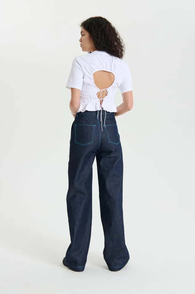 Cecilie Bahnsen Jersey Women OASIS TOP White