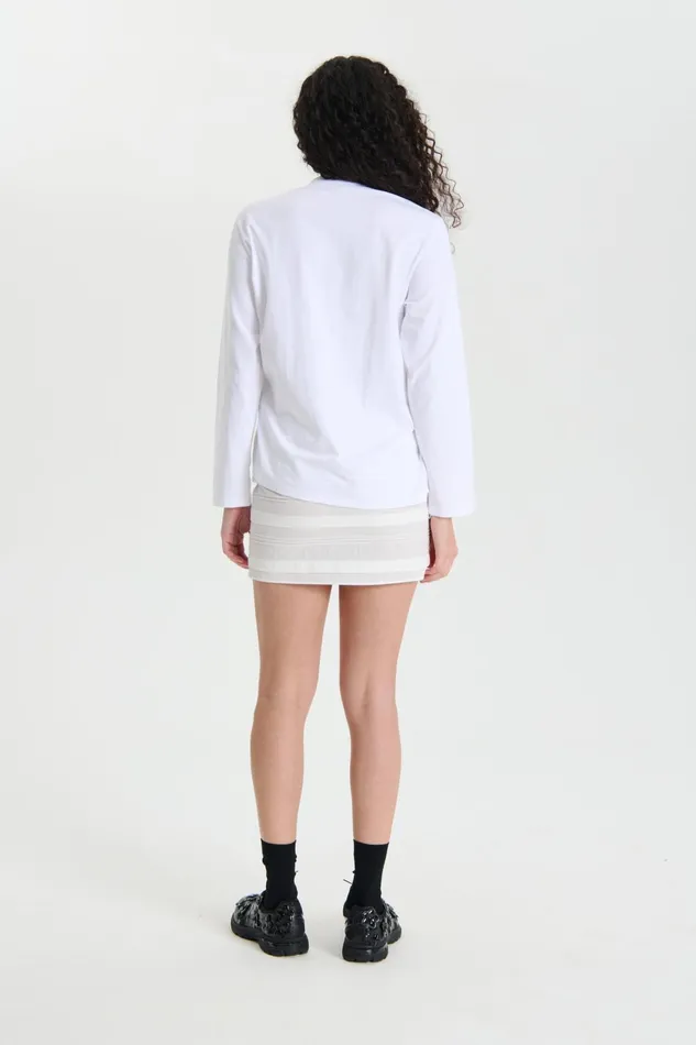 Cecilie Bahnsen Jersey Women OCTOBER TSHIRT White