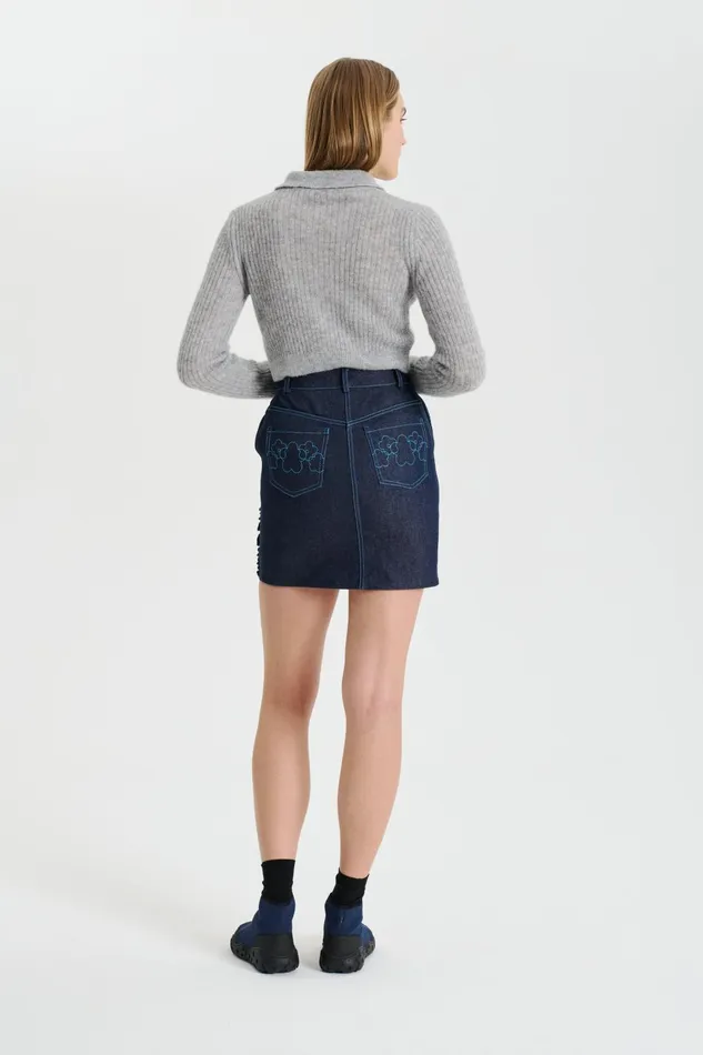 Cecilie Bahnsen Knits Women JAQUELINE CARDIGAN Soft Grey