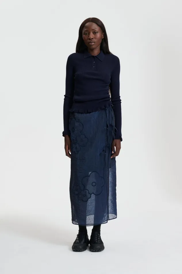 Cecilie Bahnsen Skirts Women APRIL SKIRT Navy