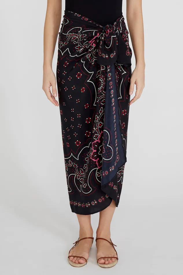 Chan Luu Bottoms Mandala Sarong Black 8211 Women