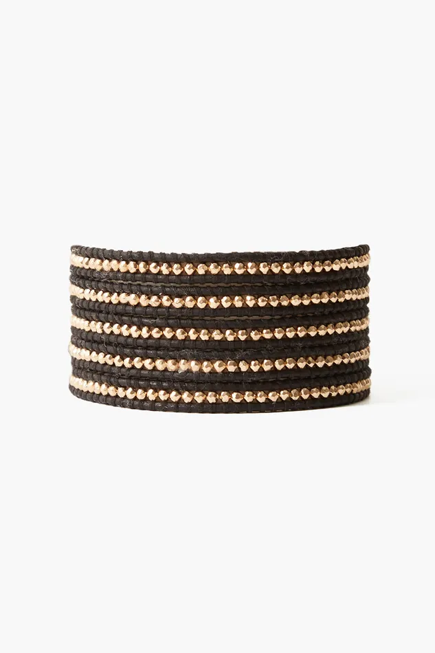Chan Luu Bracelets Gold Hematine Wrap Bracelet Black 8211 Women