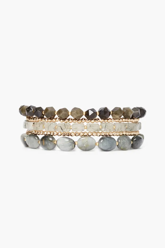 Chan Luu Bracelets Kenai Naked Wrap Bracelet Black Mix 8211 Women