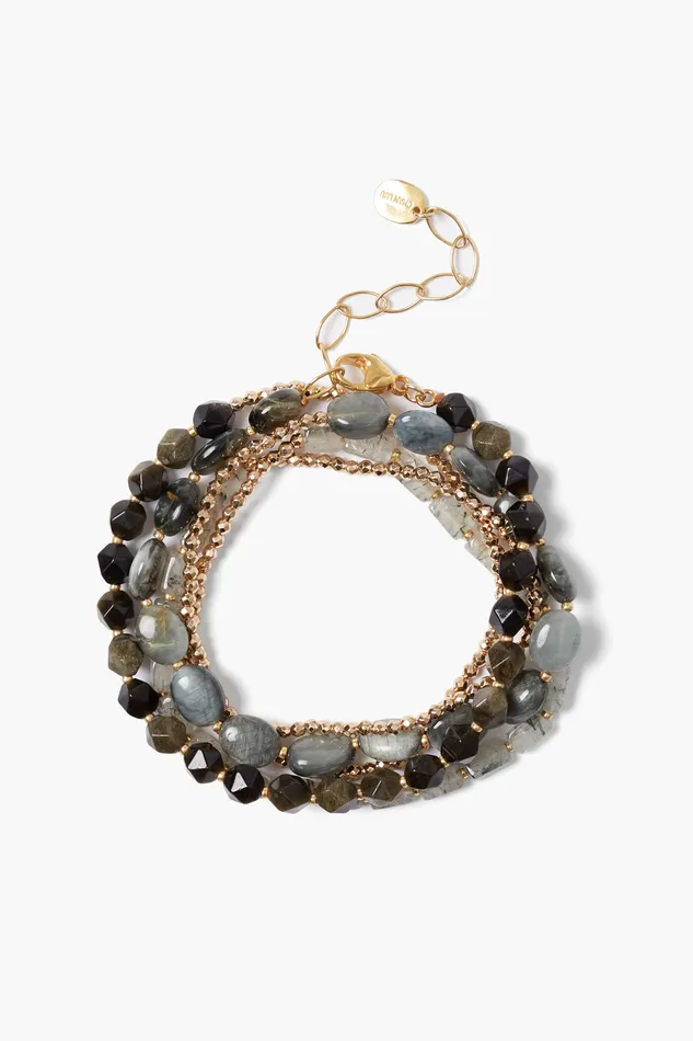 Chan Luu Bracelets Kenai Naked Wrap Bracelet Black Mix 8211 Women