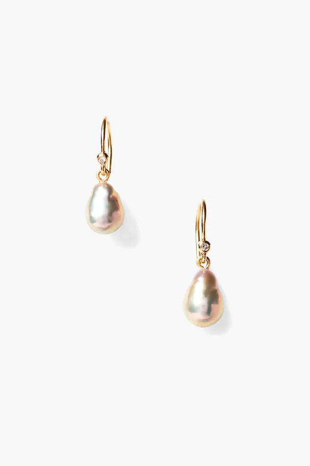 Chan Luu Earrings 14k Edison Earrings Grey Pearl 8211 Women