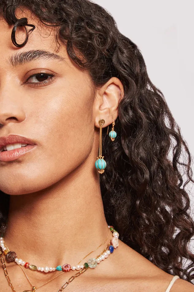 Chan Luu Earrings Balloon Earrings Turquoise 8211 Women