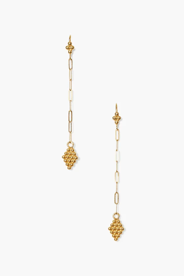 Chan Luu Earrings Bijou Chain Link Earrings Yellow Gold 8211 Women