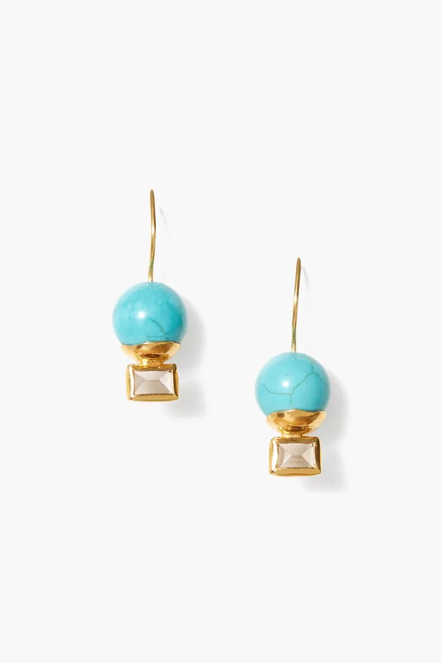 Chan Luu Earrings Elena Drop Earrings Turquoise Mix 8211 Women
