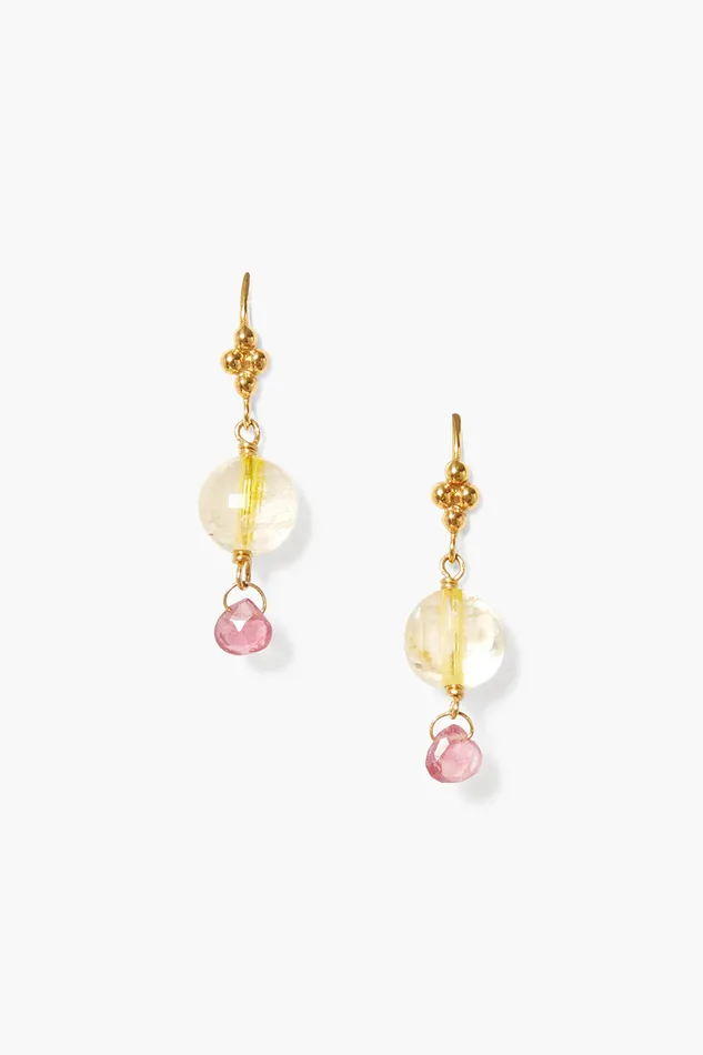 Chan Luu Earrings Fiona Drop Earrings Citrine Mix 8211 Women