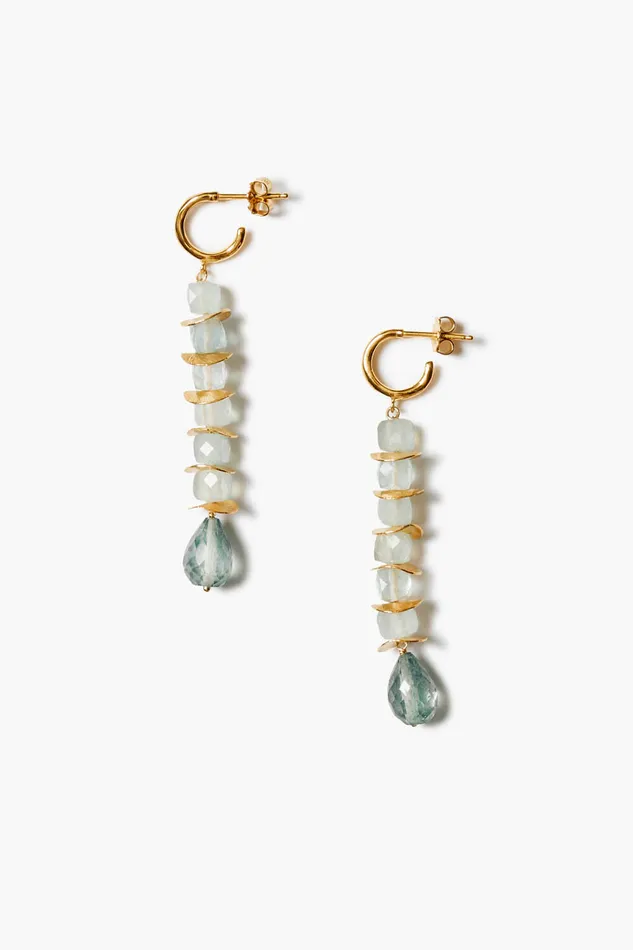 Chan Luu Earrings Joya Earrings Aquamarine 8211 Women