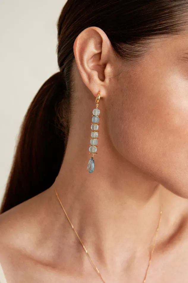 Chan Luu Earrings Joya Earrings Aquamarine 8211 Women