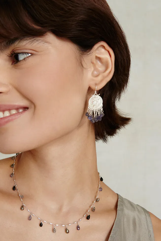 Chan Luu Earrings Medusa Earrings Iolite 8211 Women