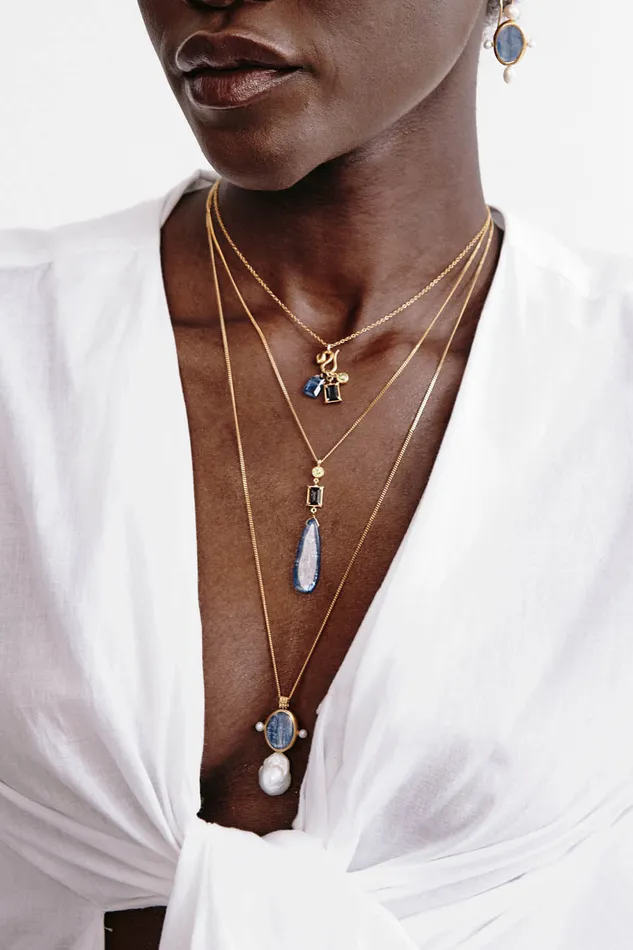 Chan Luu Necklaces Cobra Necklace Kyanite Mix 8211 Women