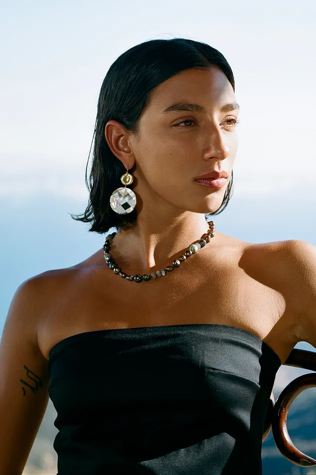 Chan Luu Necklaces Crest Necklace Peacock Pearl Mix 8211 Women