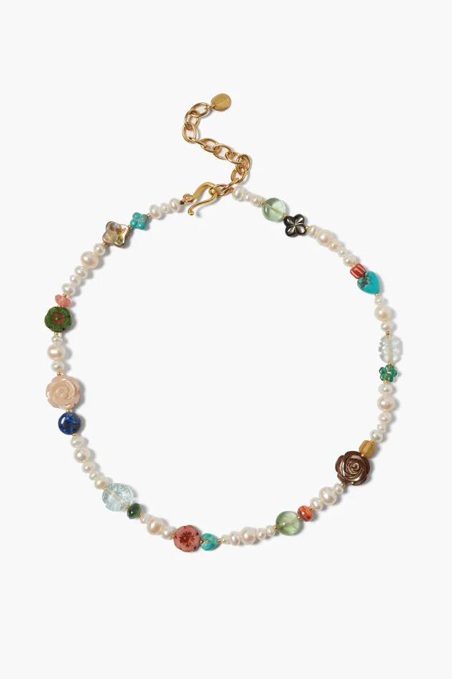 Chan Luu Necklaces Jardin Necklace White Pearl Mix 8211 Women