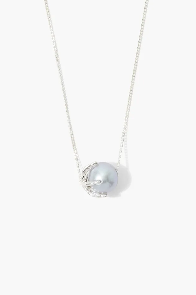Chan Luu Necklaces Lark Necklace Grey Pearl 8211 Women
