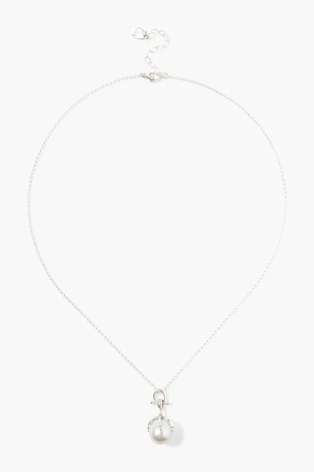 Chan Luu Necklaces Lark Pendant Necklace Grey Pearl 8211 Women