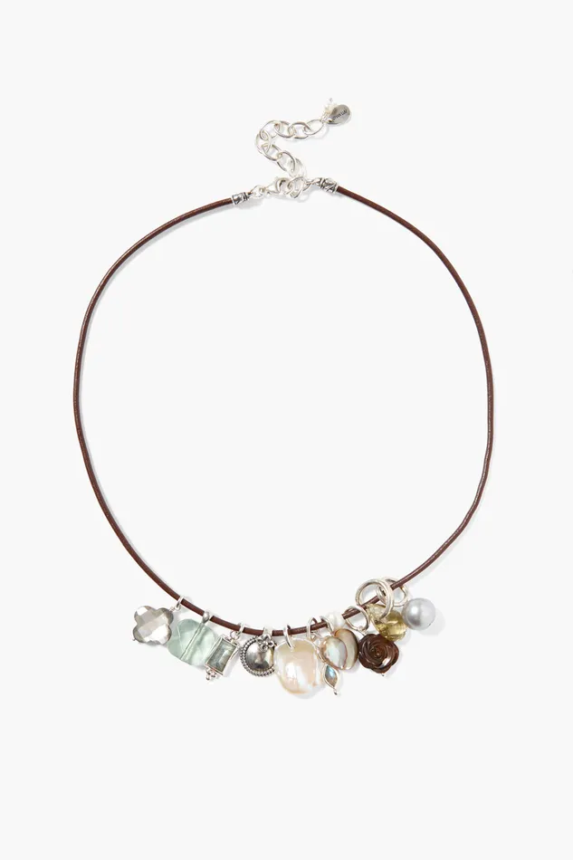 Chan Luu Necklaces Mariposa Charm Necklace Silver Mix 8211 Women