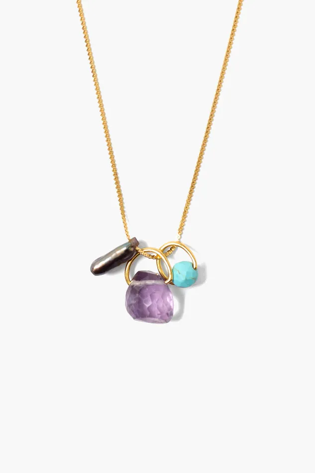 Chan Luu Necklaces Meridian Necklace Amethyst Mix 8211 Women