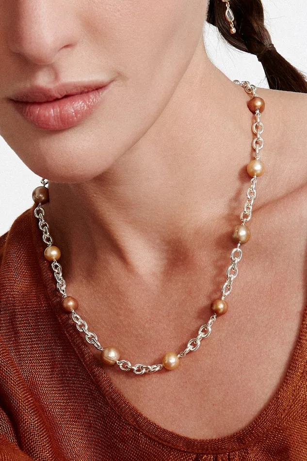 Chan Luu Necklaces Nautica Chain Necklace Champagne Mix 8211 Women