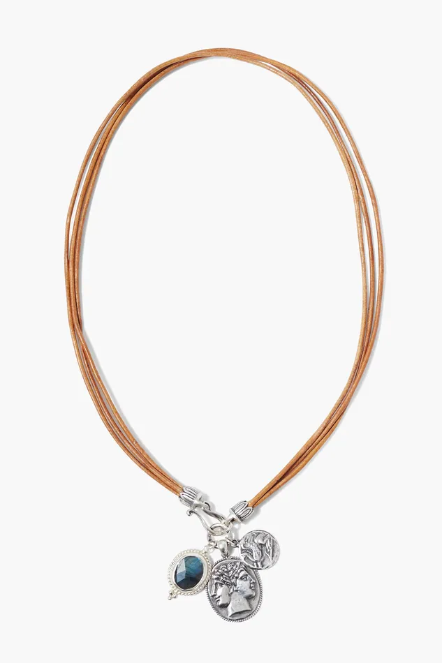Chan Luu Necklaces Roma Charm Necklace Labradorite Mix 8211 Women