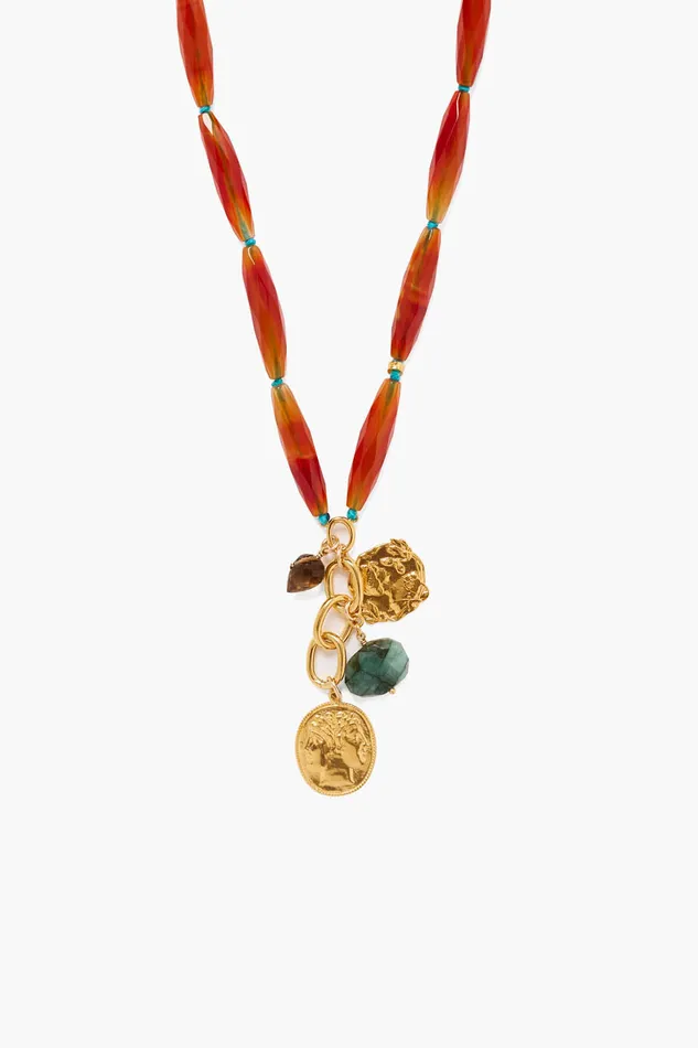 Chan Luu Necklaces Salome Necklace Carnelian 8211 Women