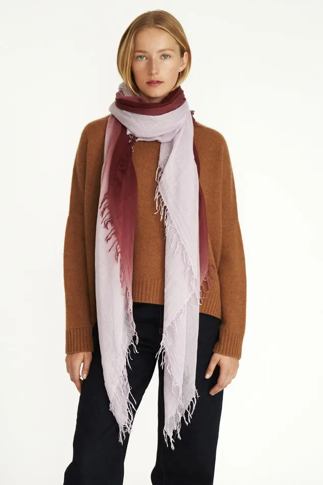 Chan Luu Scarves Cashmere And Silk Scarf Chocolate Truffle Dip Dyed 8211 Women