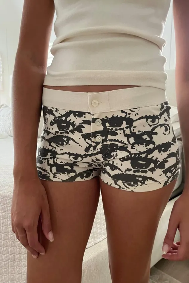 Clothing Boy Short Eye Underwear Brandy Melville MATCHING SETS