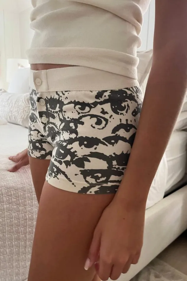 Clothing Boy Short Eye Underwear Brandy Melville MATCHING SETS