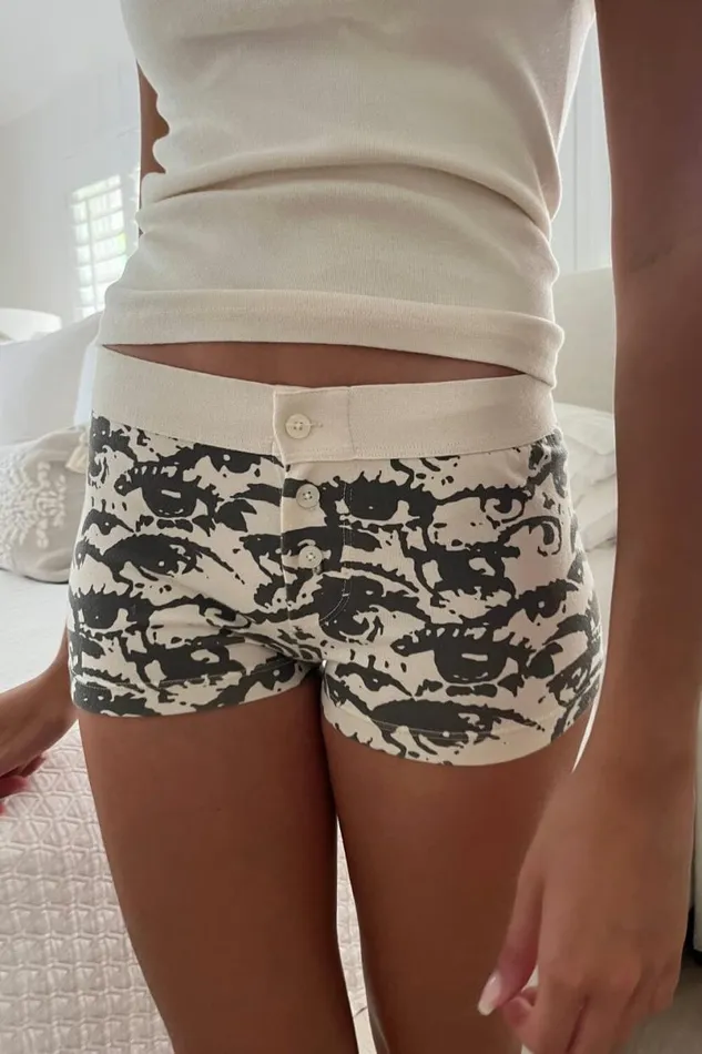 Clothing Boy Short Eye Underwear Brandy Melville MATCHING SETS