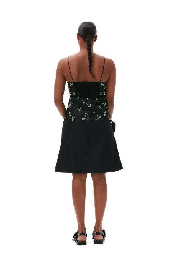 Clothing GANNI Dresses Nylon Mini Dress Black
