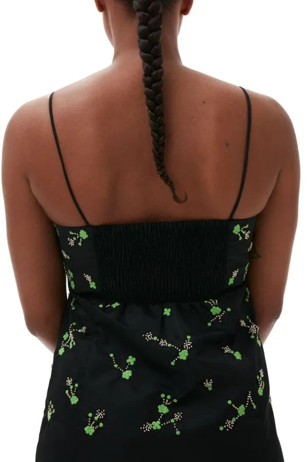 Clothing GANNI Dresses Nylon Mini Dress Black
