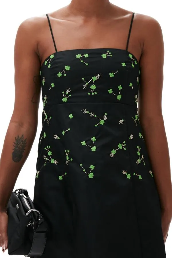 Clothing GANNI Dresses Nylon Mini Dress Black