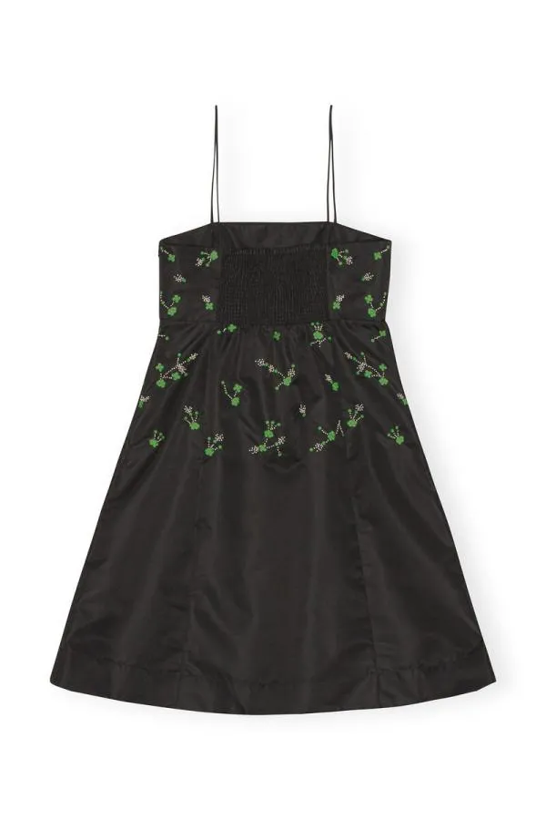 Clothing GANNI Dresses Nylon Mini Dress Black
