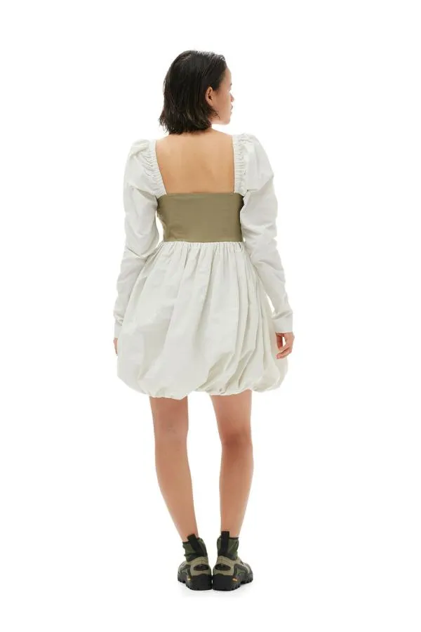 Clothing GANNI Dresses Taffeta Mix Balloon Mini Dress Aloe