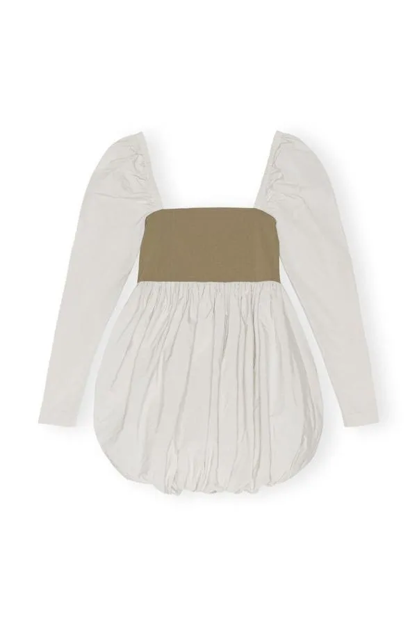 Clothing GANNI Dresses Taffeta Mix Balloon Mini Dress Aloe