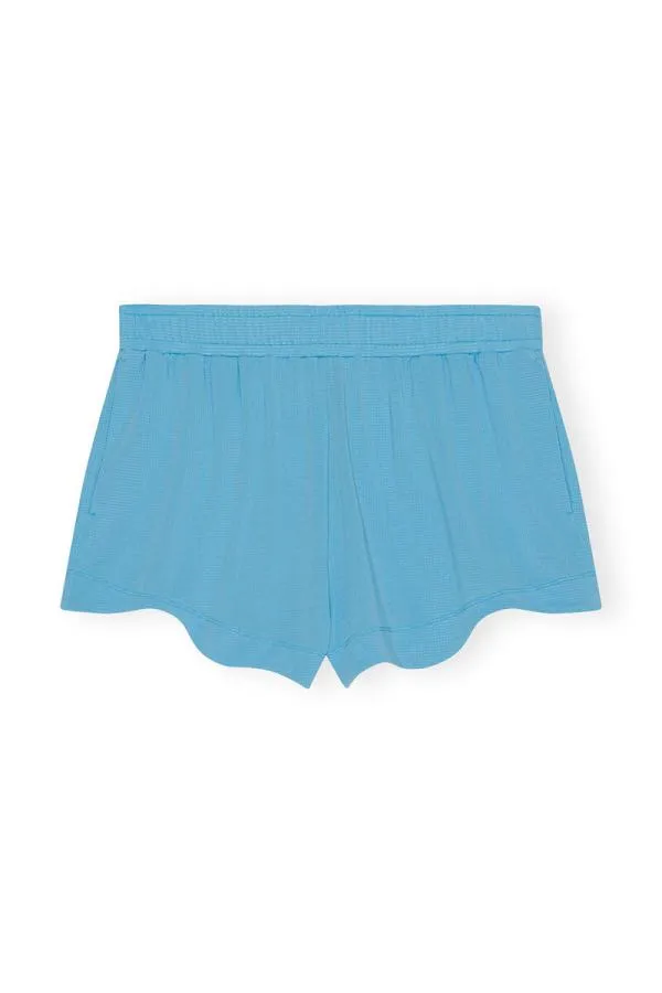 Clothing GANNI Extended Sizes Active Mesh Shorts Ethereal Blue