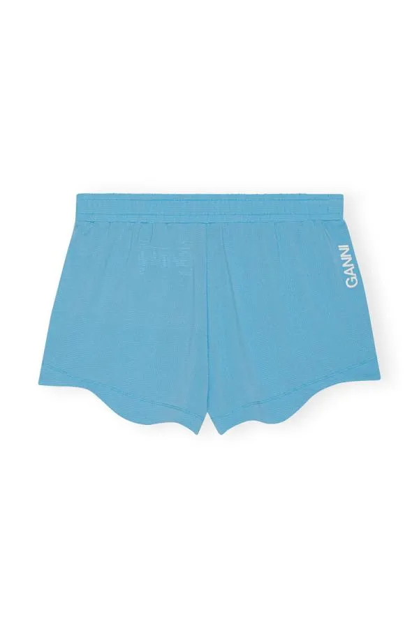 Clothing GANNI Extended Sizes Active Mesh Shorts Ethereal Blue