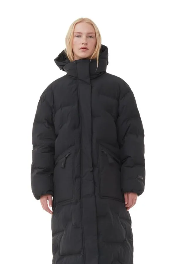 Clothing GANNI Extended Sizes Black Oversized Soft Puffer Coat Black Clothing GANNI Extended Sizes Black Oversized Soft Puffer Coat Black